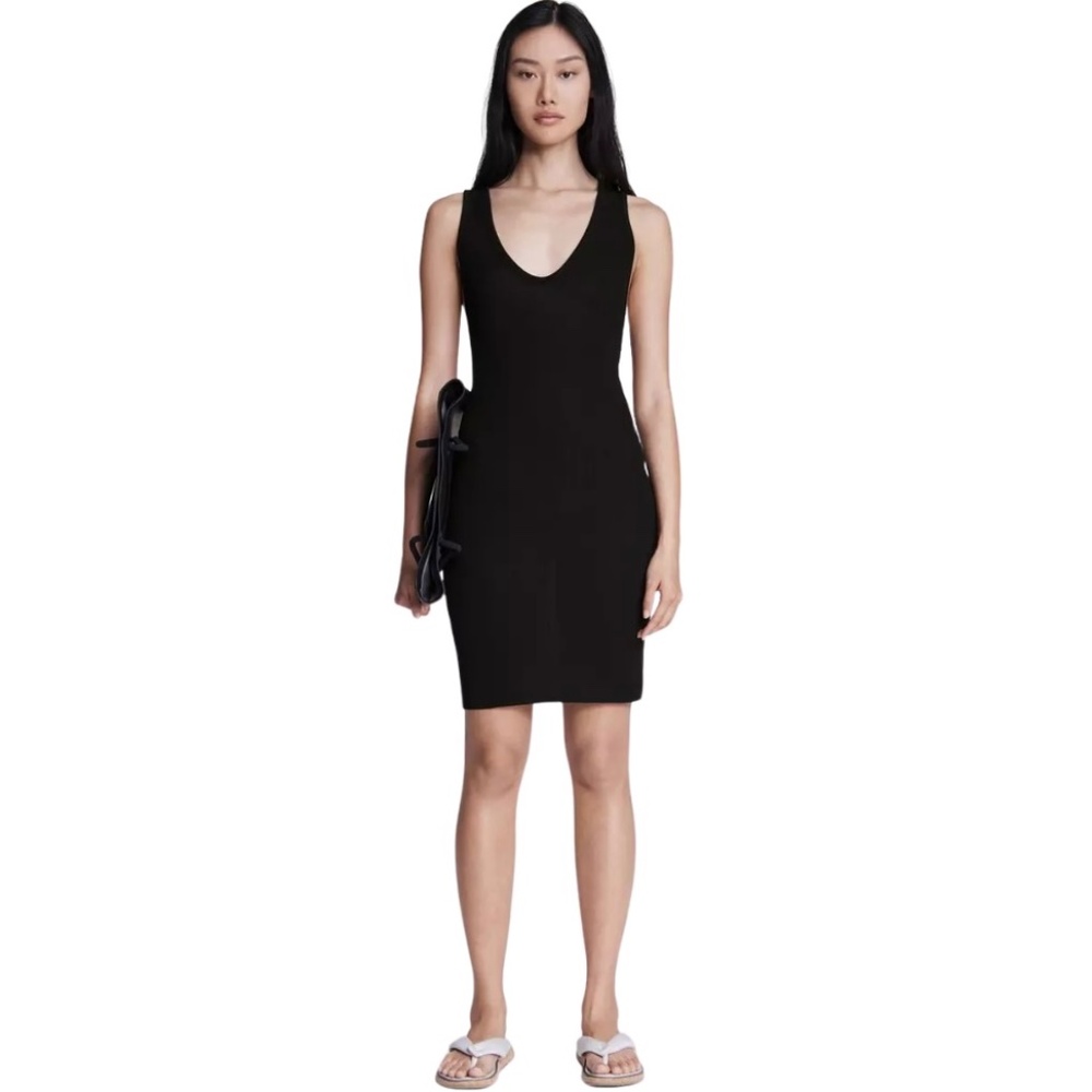 Rag & Bone Zoe Deep Vee Mini Dress